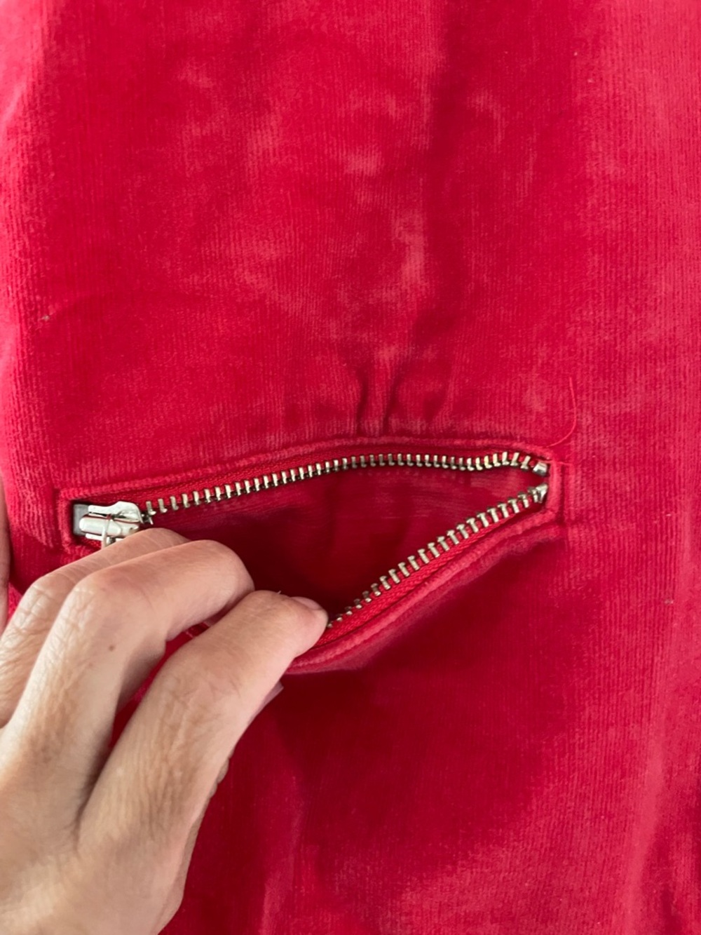 Tommy Hilfiger Red Bomber Zip Up Jacket - Picture 4 of 7